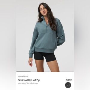 BNWT- Vuori Sedona Rib Half Zip